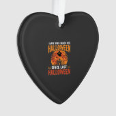 Grappig Halloween Spoken Huis Geest Maan Ontwerp Ornament (voorkant)