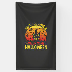 Grappig Halloween Spokenhuis Over Een Ontwerp Spandoek