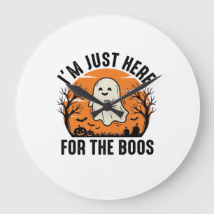 Grappig Halloween-spook alleen hier voor de Boos-s Grote Klok