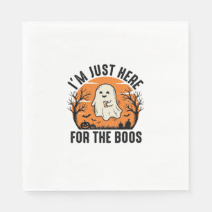 Grappig Halloween-spook alleen hier voor de Boos-s Servet