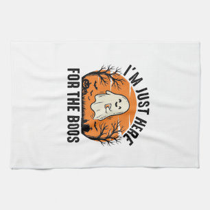 Grappig Halloween-spook alleen hier voor de Boos-s Theedoek