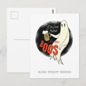 Grappig Halloween SPOOKBIER Alleen hier voor de BO Briefkaart (Voorkant / Achterkant)