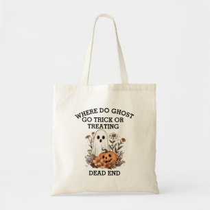 Grappig Halloween spookcitaat Halloween Tote Bag