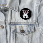 Grappig Halloween-spookontwerp Ik ben hier voor de Ronde Button 5,7 Cm (In situ)