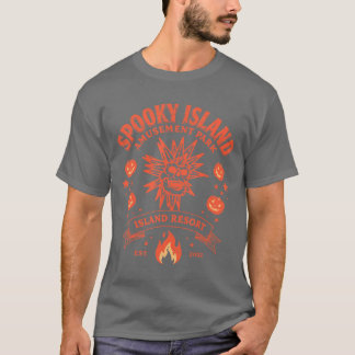 Grappig Halloween Spooky Island Est 2002 Amusement T-shirt