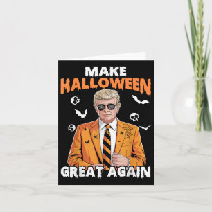 Grappig Halloween Spooky Seizoen President Kaart