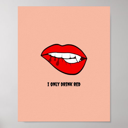 Grappig Halloween Spooky Vampire Poster Printable (Voorkant)