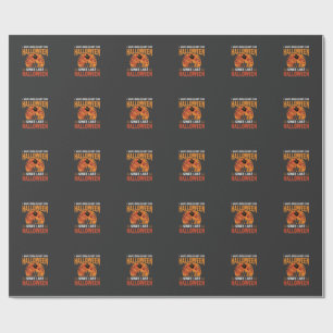 Grappig Halloween Spukhuis Spook Maan Ontwerp Cadeaupapier