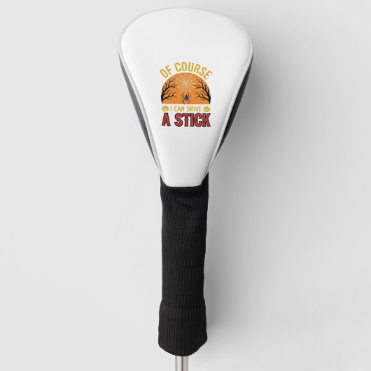 Grappig Halloween Stok Overschakelen Spinnenweb Sh Golfheadcover (Voorkant)