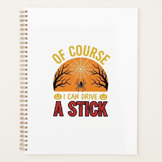Grappig Halloween Stok Overschakelen Spinnenweb Sh Planner (Voorkant)