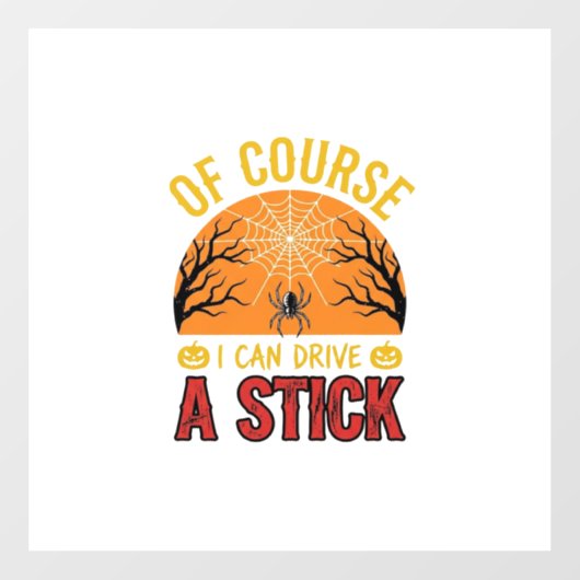 Grappig Halloween Stok Overschakelen Spinnenweb Sh Raamsticker (Vel)