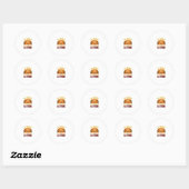 Grappig Halloween Stok Overschakelen Spinnenweb Sh Ronde Sticker (Vel)