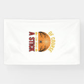 Grappig Halloween Stok Overschakelen Spinnenweb Sh Spandoek (Horizontaal)