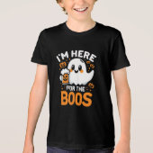 Grappig Halloween T-shirt - "Ik ben hier voor de b (Voorkant)