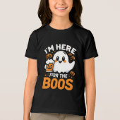 Grappig Halloween T-shirt - "Ik ben hier voor de b (Voorkant)