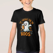 Grappig Halloween T-shirt - "Ik ben hier voor de b (Voorkant)