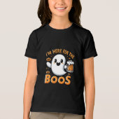 Grappig Halloween T-shirt - "Ik ben hier voor de b (Voorkant)