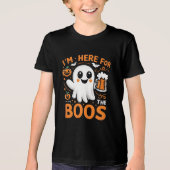 Grappig Halloween T-shirt - "Ik ben hier voor de b (Voorkant)