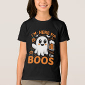 Grappig Halloween T-shirt - "Ik ben hier voor de b (Voorkant)