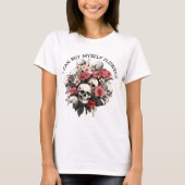 Grappig Halloween T-shirt met Quote, Skeleton Hall (Voorkant)