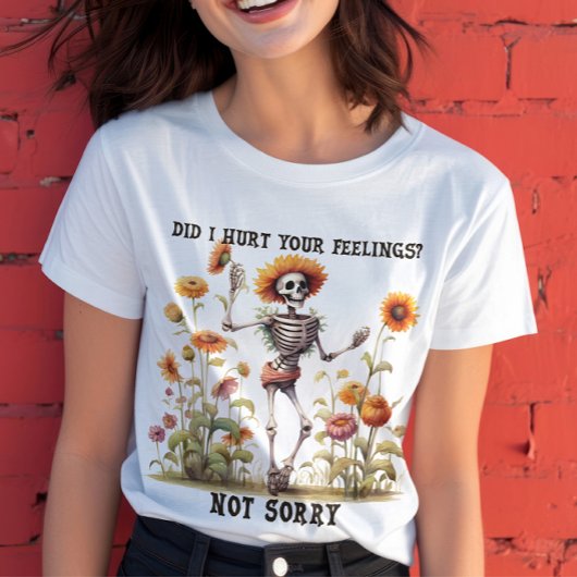Grappig Halloween T-shirt met Quote, Skeleton Hall