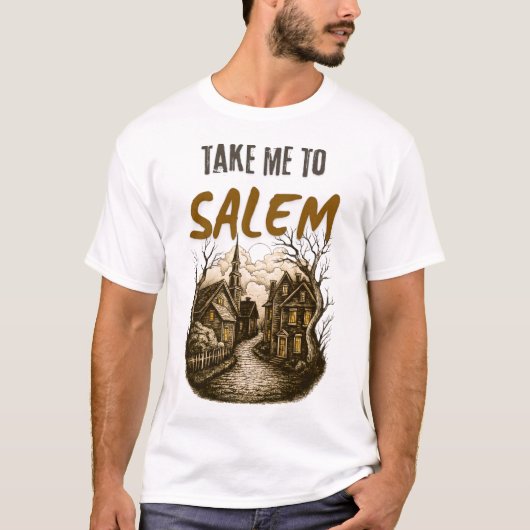 Grappig Halloween T-shirtontwerp: Neem me mee naar T-shirt (Voorkant)