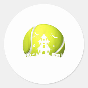 Grappig Halloween Tennis Matching Tennis Lover Gif Ronde Sticker