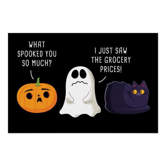 Grappig Halloween & Thanksgiving Inflation Graphic Perfect Poster (Voorkant)