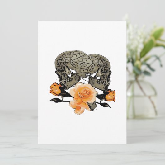 Grappig Halloween-tot-dat-de-dood-ons-scheiding-on Feestdagenkaart (Staand voorkant)