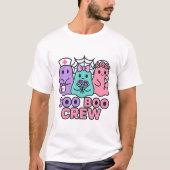Grappig Halloween Trio Nurse-Ghost T-shirt (Voorkant)