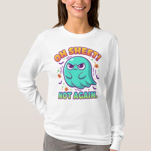 Grappig Halloween-trui T-shirt (Voorkant)