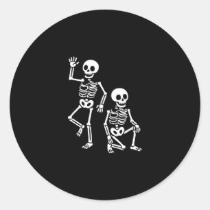 Grappig Halloween Trump Skelet Trump 2 Ronde Sticker