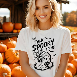 Grappig Halloween Tshirt - Praat Spooky voor mij