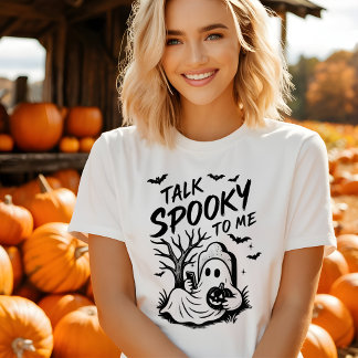 Grappig Halloween Tshirt - Praat Spooky voor mij