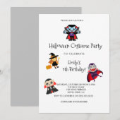 Grappig Halloween-vermomming Kinderen Verjaardagsf Kaart (Voorkant / Achterkant)