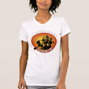 Grappig Halloween Verpleegster Heks Bezem Kostuum T-shirt