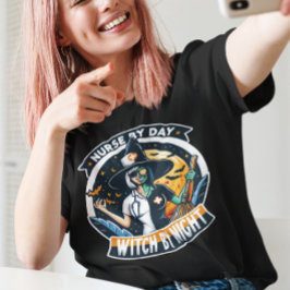 Grappig Halloween Verpleegster T-shirt