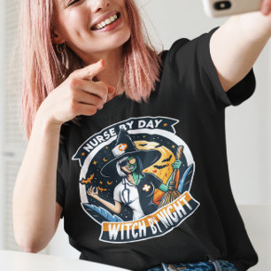 Grappig Halloween Verpleegster T-shirt