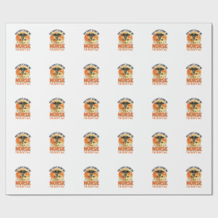 Grappig Halloween Verpleegster Vintage Medisch Ont Cadeaupapier