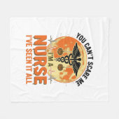 Grappig Halloween Verpleegster Vintage Medisch Ont Fleece Deken (Voorkant (Horizontaal))