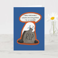 Grappig Halloween voor introverte bang spook