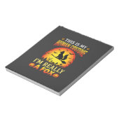 Grappig Halloween Vos Mens Kostuum Notitieblok (Linkerzijde)