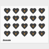 Grappig Halloween Vos Mensen Kostuum Hart Sticker (Vel)
