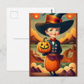 Grappig  Halloween Vrouw Briefkaart (Voorkant / Achterkant)