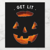 Grappig Halloween Wijn Etiket (Enkel label)