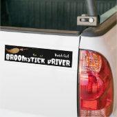 Grappig Halloween Witch Custom Bumpersticker (Op Truck)
