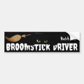 Grappig Halloween Witch Custom Bumpersticker (Voorkant)