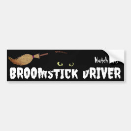 Grappig Halloween Witch Custom Bumpersticker