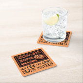 Grappig Halloween Zombie Drinken Fuzzy Navel Kartonnen Onderzetters (Insitu)