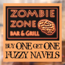 Grappig Halloween Zombie Drinken Fuzzy Navel